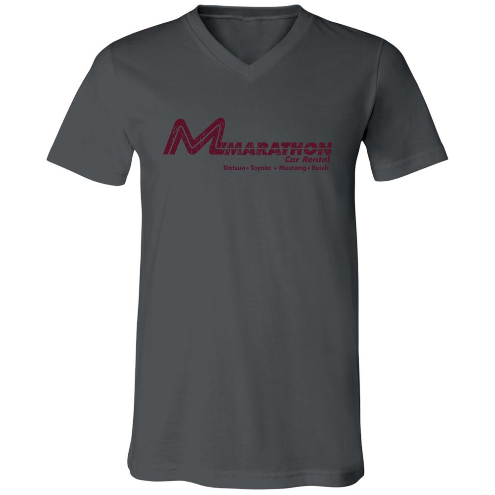 Unisex V-Neck T-Shirt - L6JBT89W - Asphalt - 12