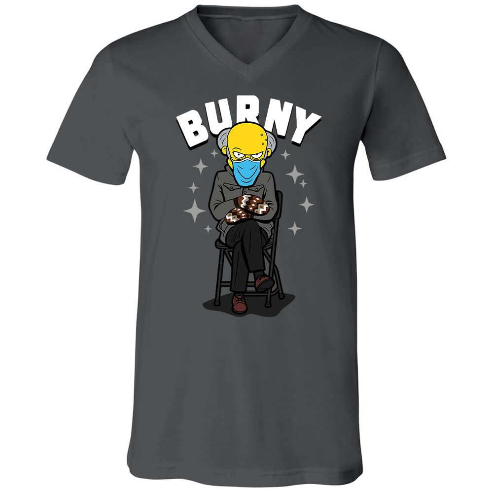 Unisex V-Neck T-Shirt - GCMK9PAW - Asphalt - 12