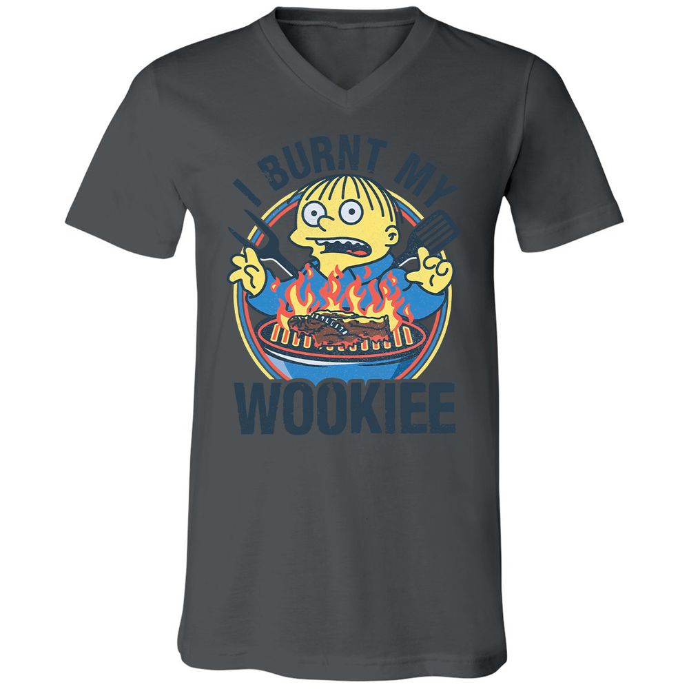 Unisex V-Neck T-Shirt - ZXZYFEE9 - Asphalt - 12