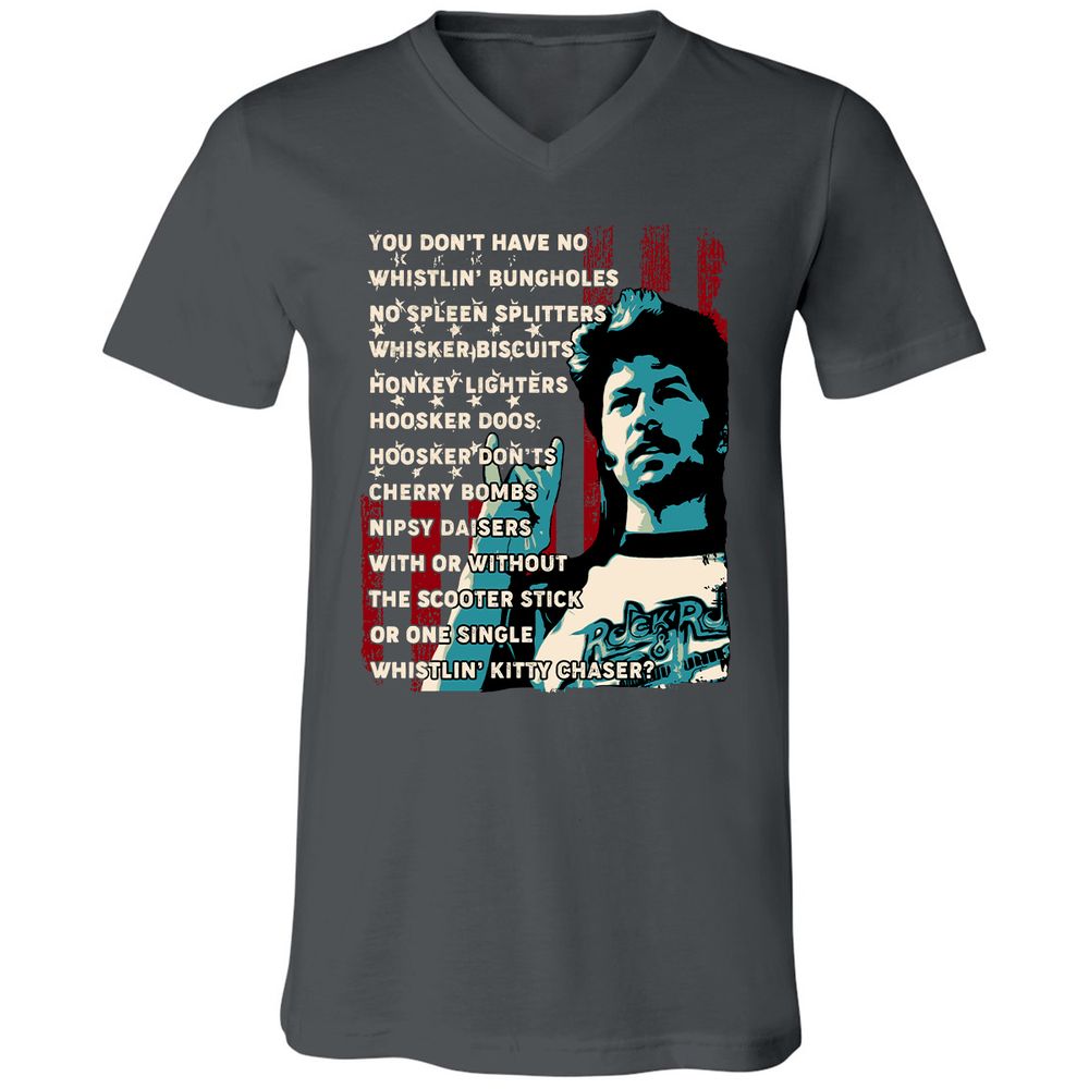 Unisex V-Neck T-Shirt - 92A1VNWQ - Asphalt - 12