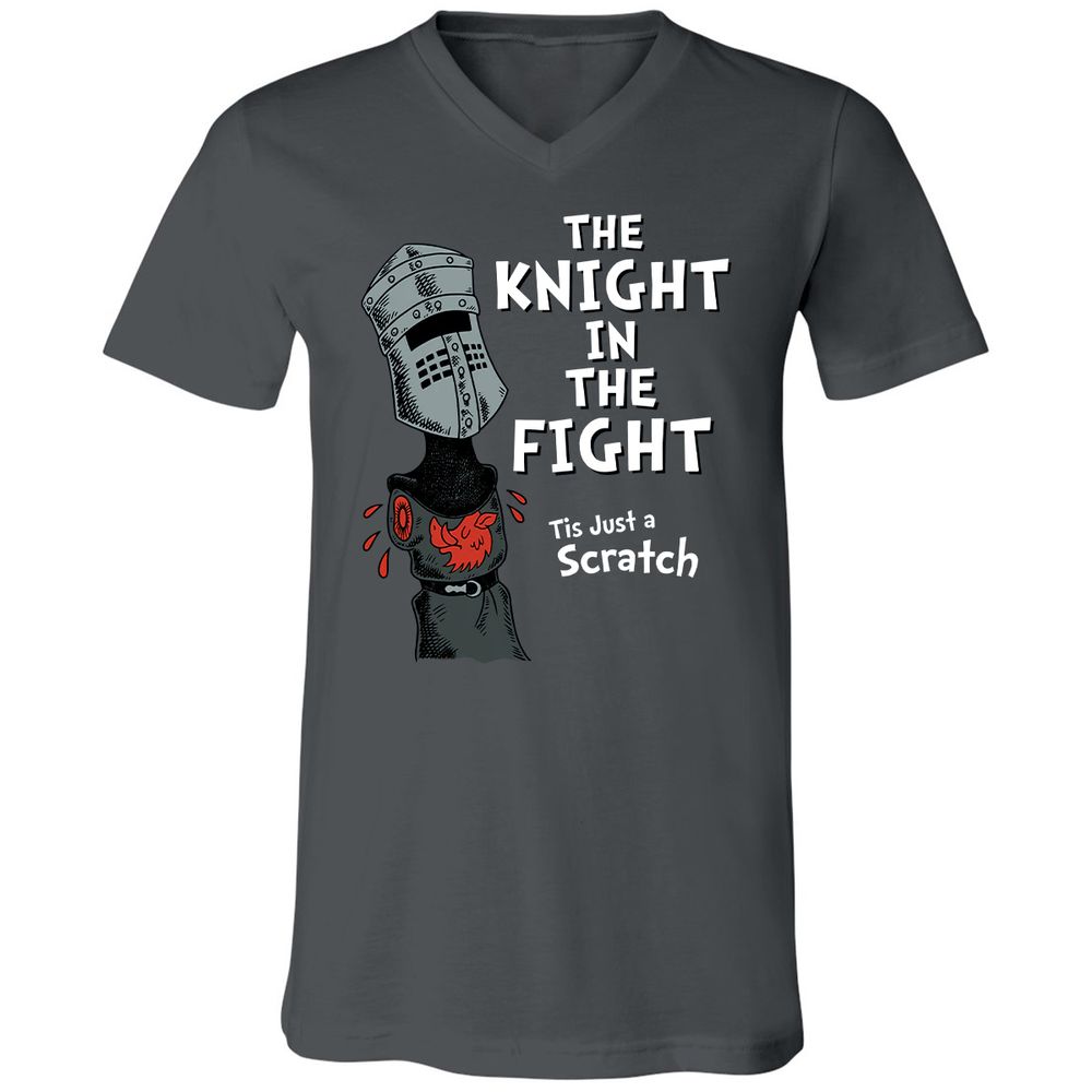 Unisex V-Neck T-Shirt - R5Z74CAH - Asphalt - 12