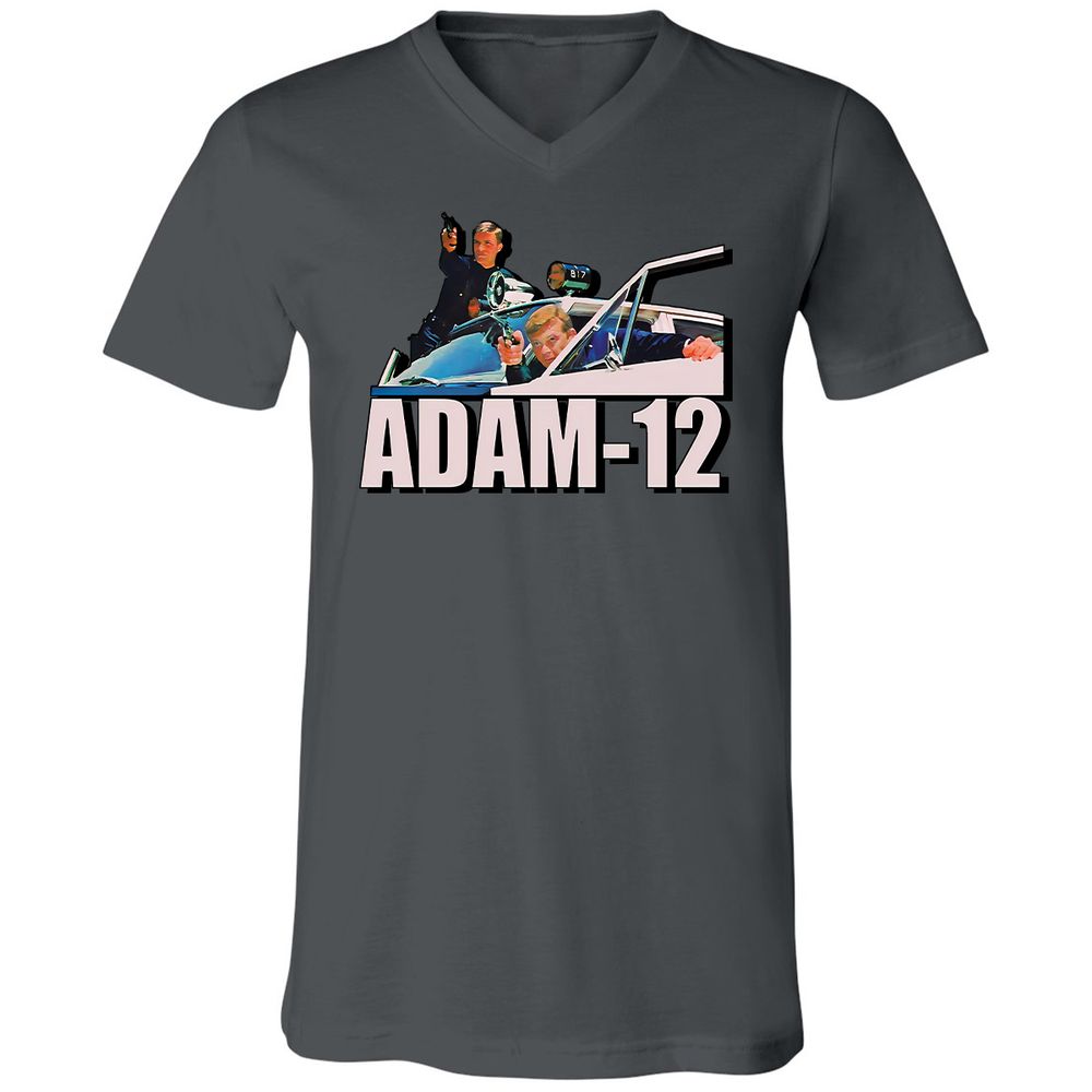 Unisex V-Neck T-Shirt - 64ECNBFA - Asphalt - 12