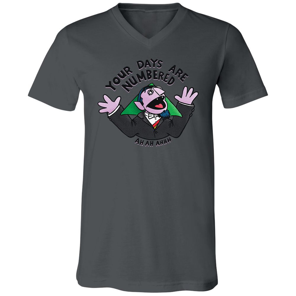 Unisex V-Neck T-Shirt - GC3J2AXV - Asphalt - 12