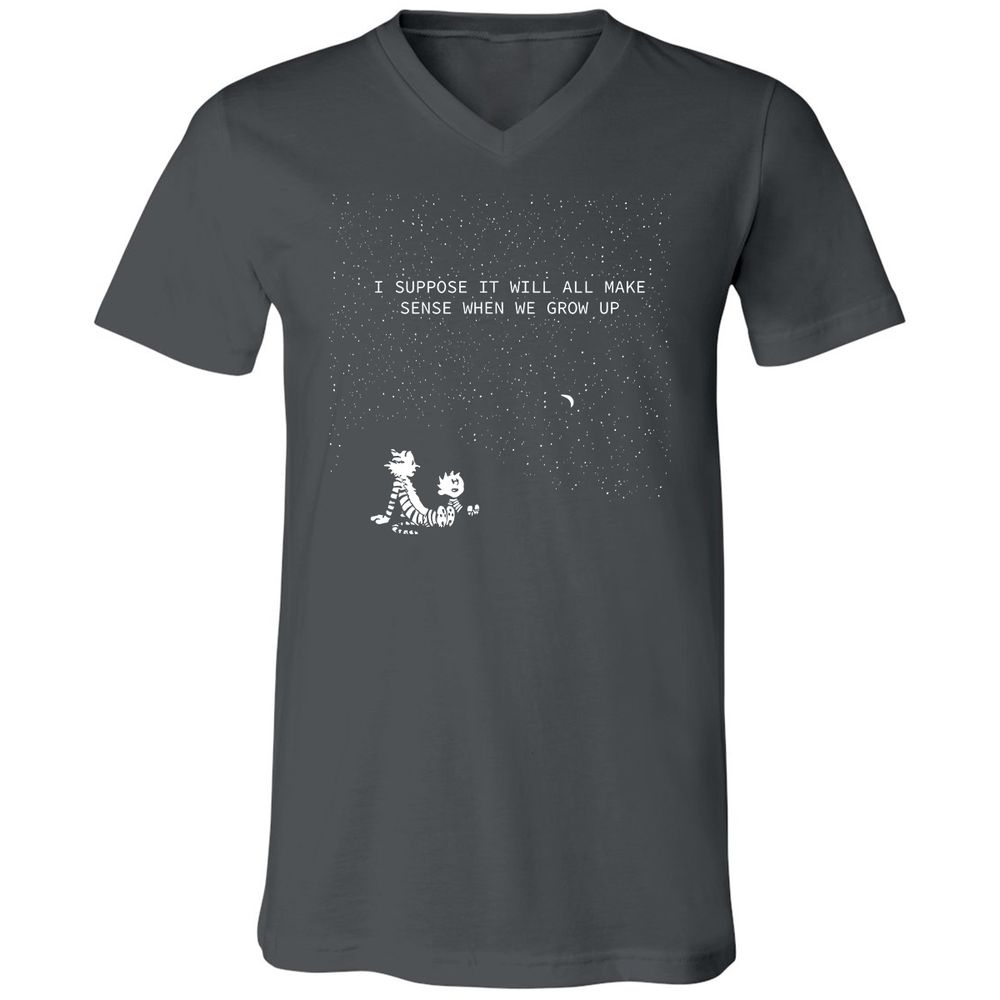 Calvin and Hobbes Stars - Asphalt - 12