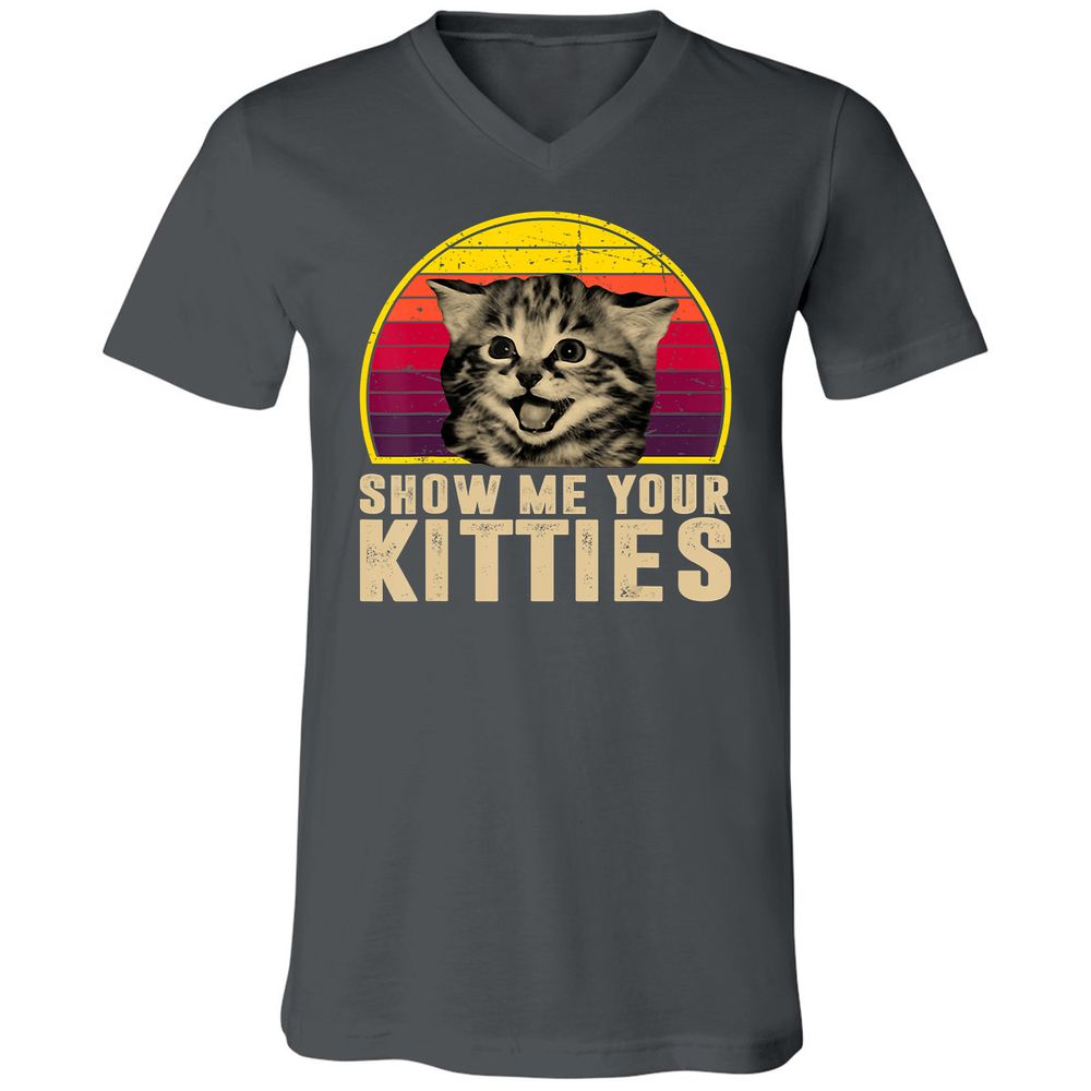 Unisex V-Neck T-Shirt - JMA35AVP - Asphalt - 12