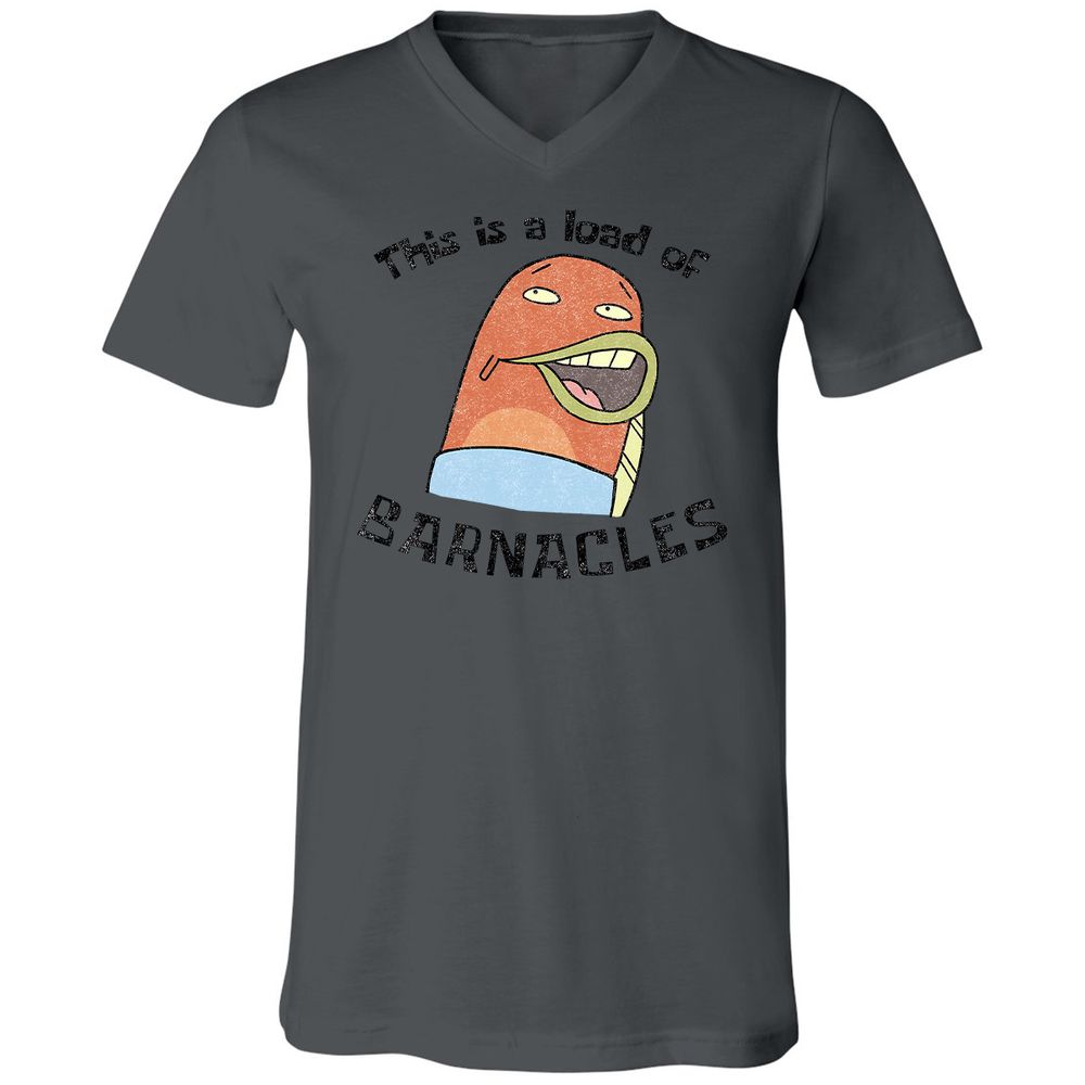 Unisex V-Neck T-Shirt - JJVUQG65 - Asphalt - 12