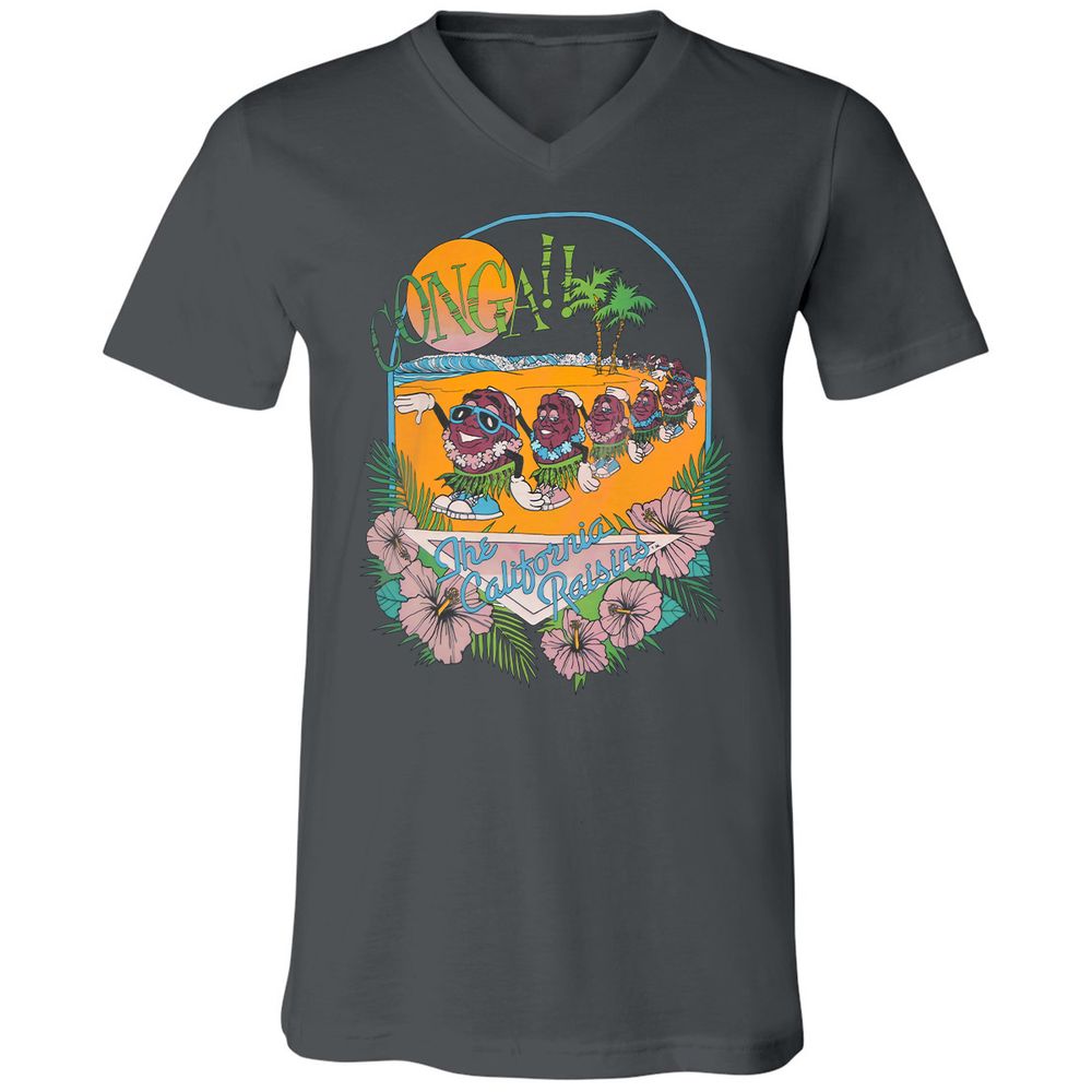 Unisex V-Neck T-Shirt - 8EHVT8N9 - Asphalt - 12
