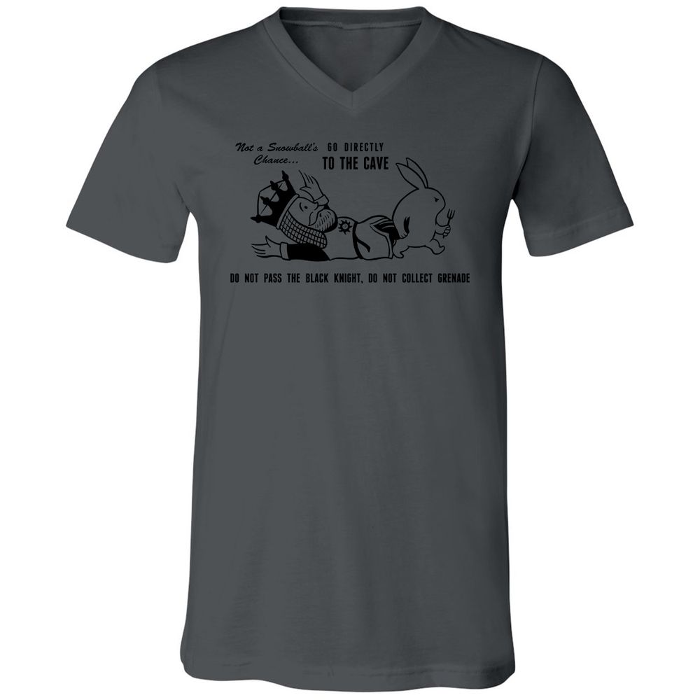 Unisex V-Neck T-Shirt - KTY84TAP - Asphalt - 12