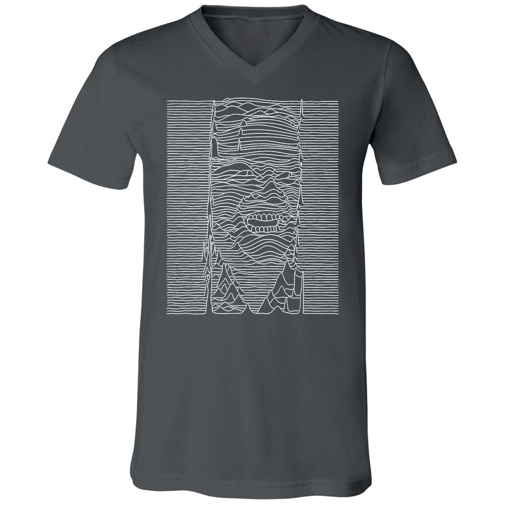 Unisex V-Neck T-Shirt - JEGP71F5 - Asphalt - 12