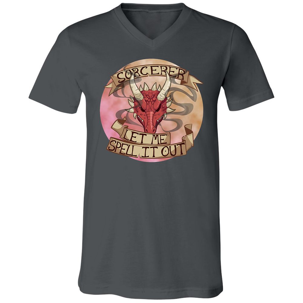 Unisex V-Neck T-Shirt - 4BV1KCW1 - Asphalt - 12