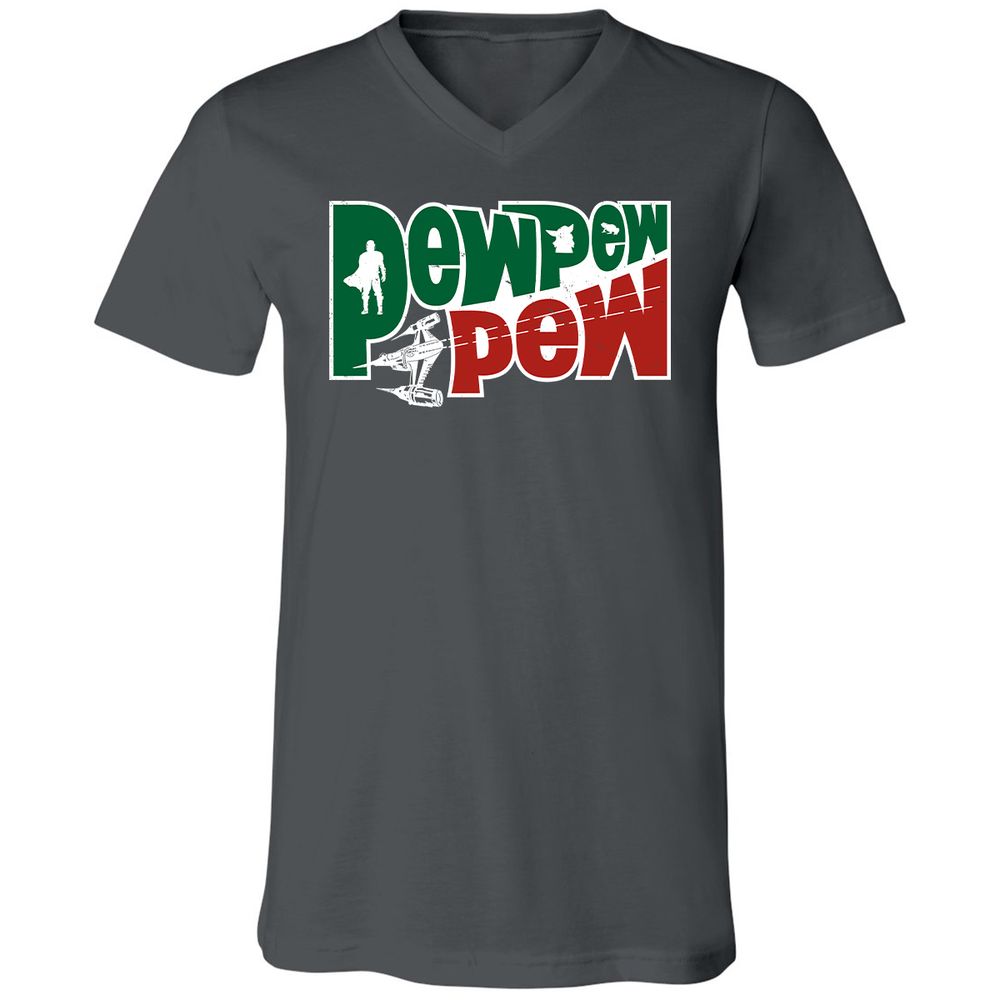 Unisex V-Neck T-Shirt - Q2CLWNBQ - Asphalt - 12
