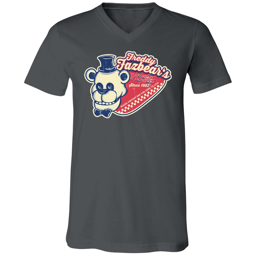 Unisex V-Neck T-Shirt - V9PK881G - Asphalt - 12