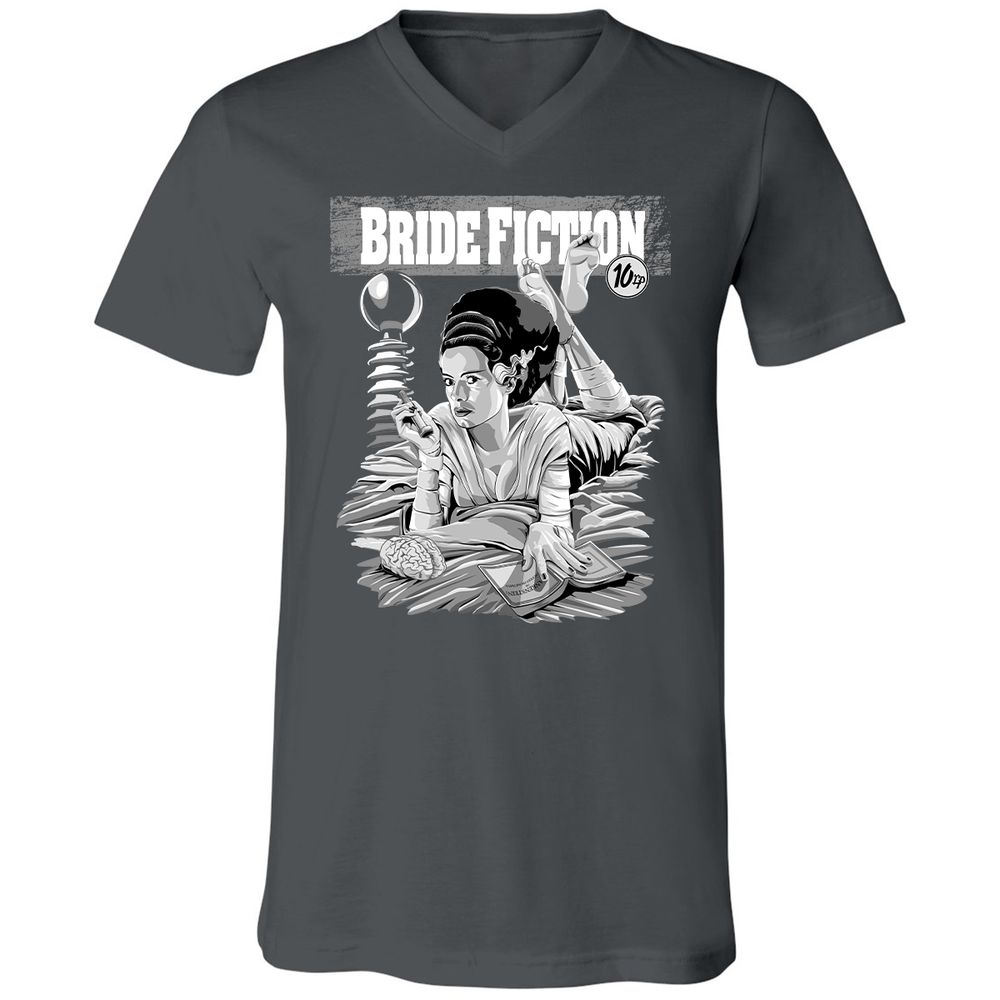 Unisex V-Neck T-Shirt - 733FYL3C - Asphalt - 12