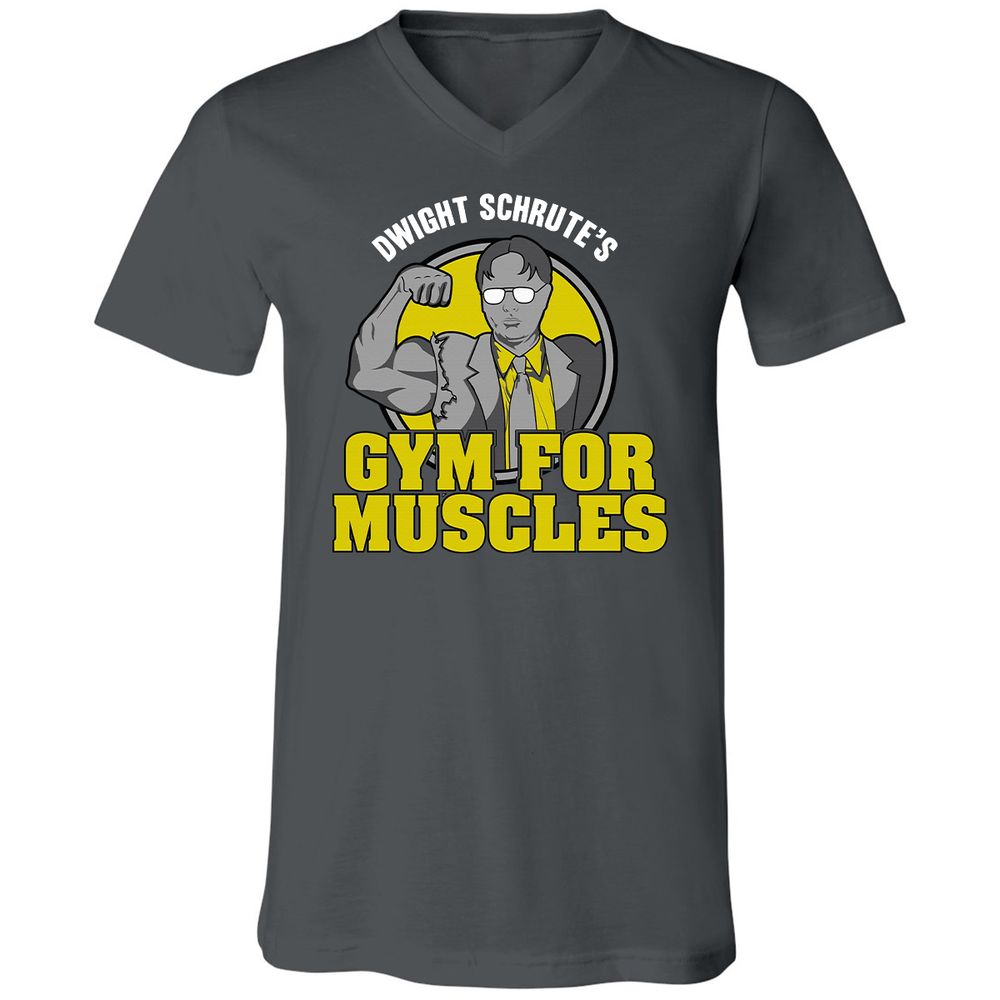 Unisex V-Neck T-Shirt - 9UJE8S9S - Asphalt - 12