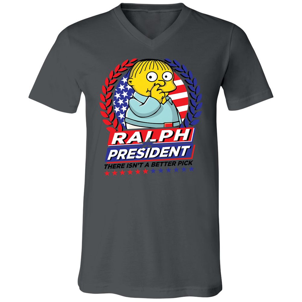 Unisex V-Neck T-Shirt - WKN21CK4 - Asphalt - 12