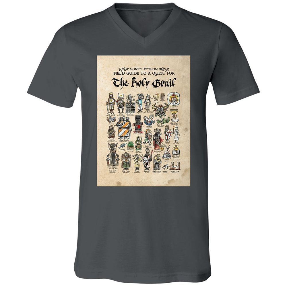 Unisex V-Neck T-Shirt - FRSCP2D9 - Asphalt - 12