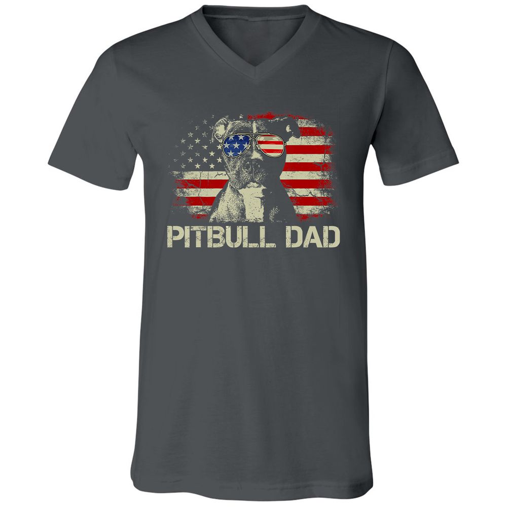 Unisex V-Neck T-Shirt - CQ5NXM5K - Asphalt - 12