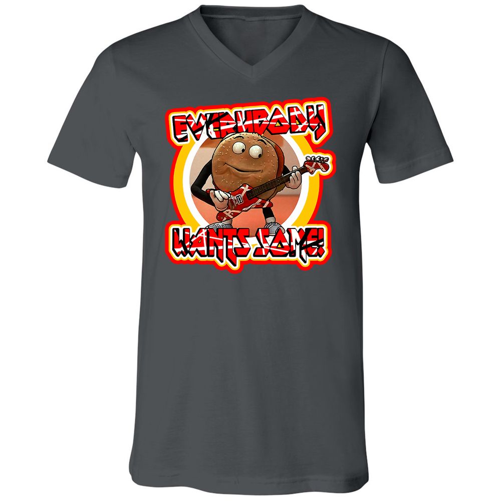 Unisex V-Neck T-Shirt - 32RDSBDE - Asphalt - 12