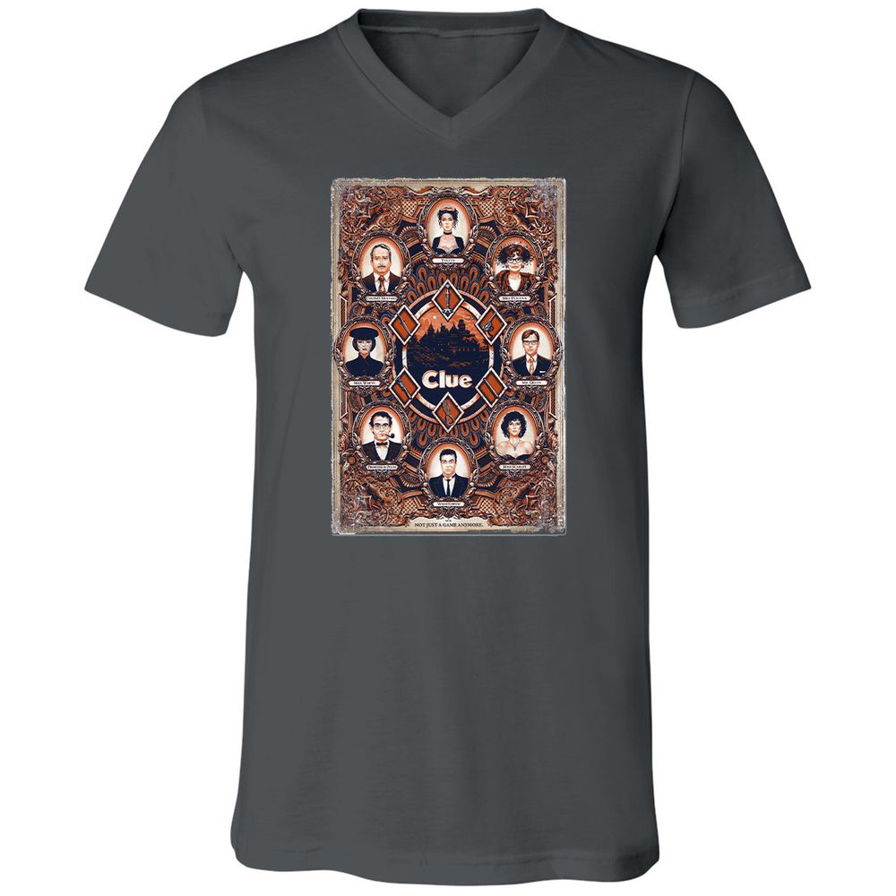 Unisex V-Neck T-Shirt - XBBCEW3E - Asphalt - 12
