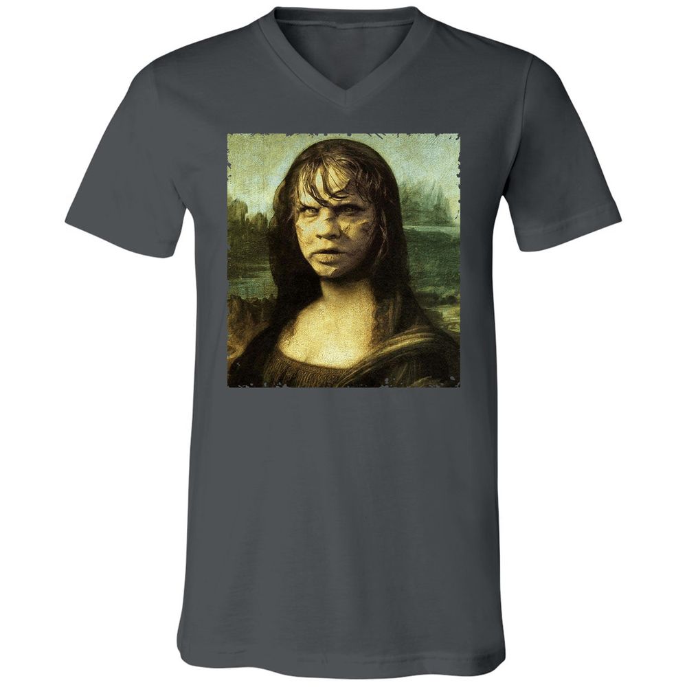 Unisex V-Neck T-Shirt - 17YJH276 - Asphalt - 12