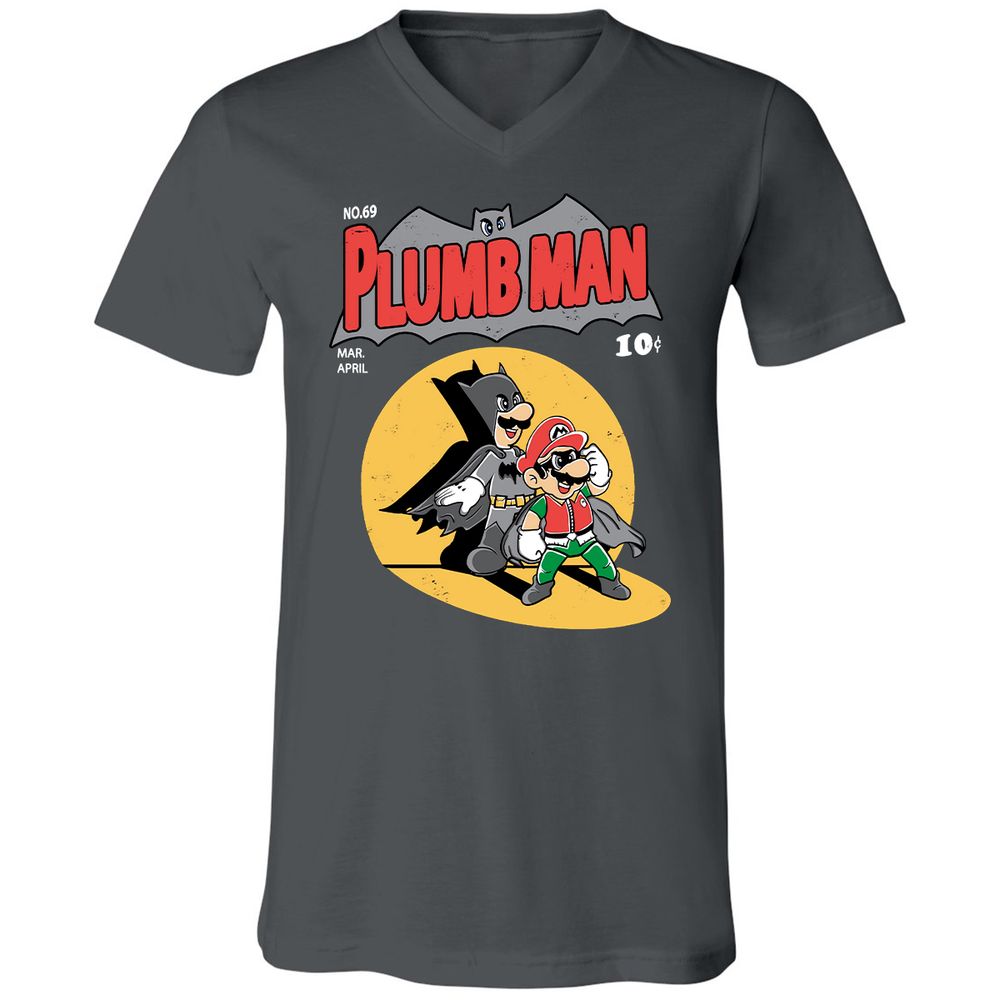 Unisex V-Neck T-Shirt - SNSMHH67 - Asphalt - 12