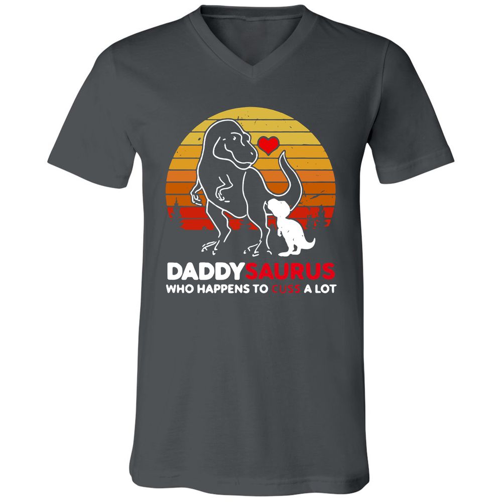 Unisex V-Neck T-Shirt - AUEUJG3Y - Asphalt - 12