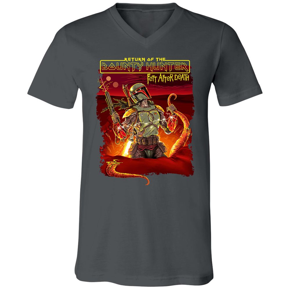 Unisex V-Neck T-Shirt - J46DSAMJ - Asphalt - 12