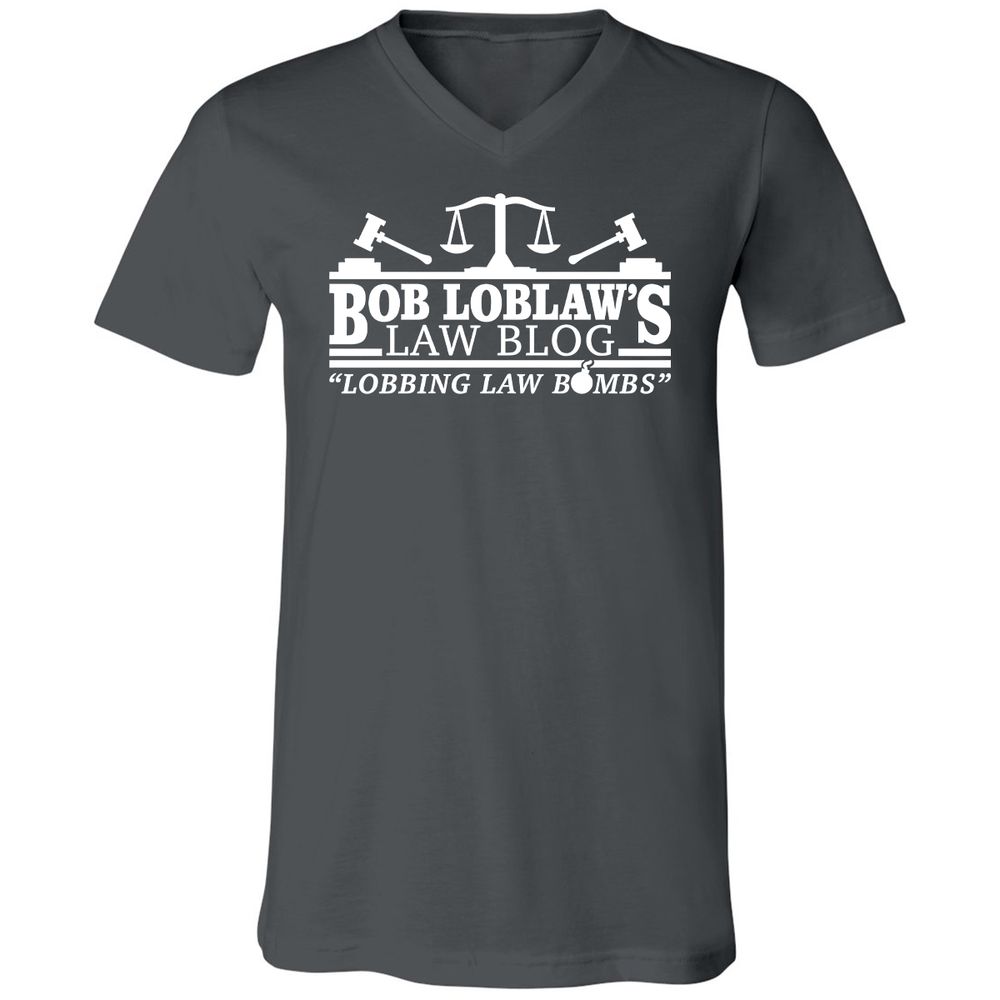 Unisex V-Neck T-Shirt - 9TFJB3ER - Asphalt - 12
