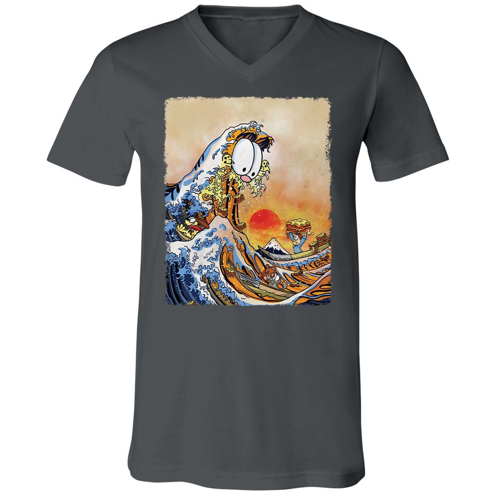 Unisex V-Neck T-Shirt - VRM8HMR1 - Asphalt - 12