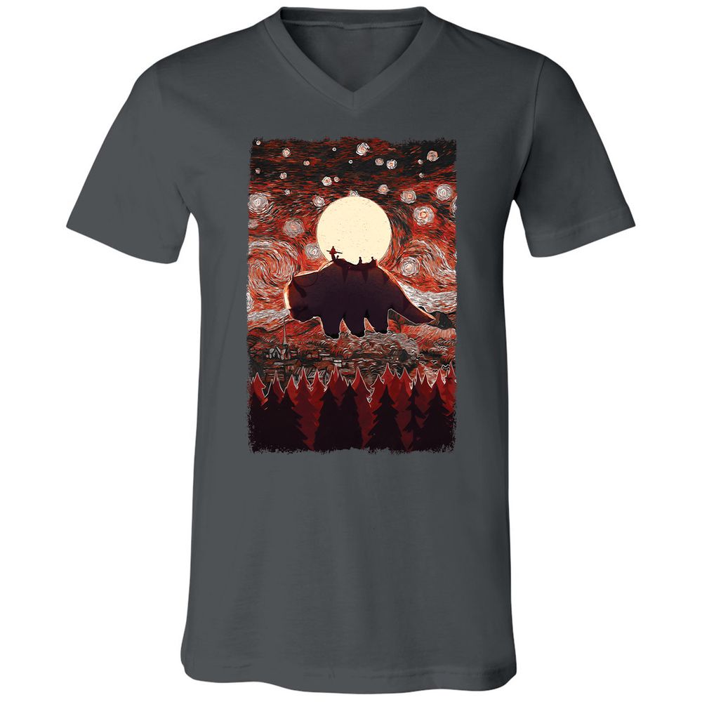Unisex V-Neck T-Shirt - TG73CHSD - Asphalt - 12