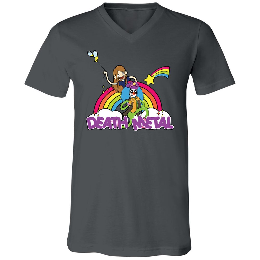 Unisex V-Neck T-Shirt - A5JDJ2QB - Asphalt - 12