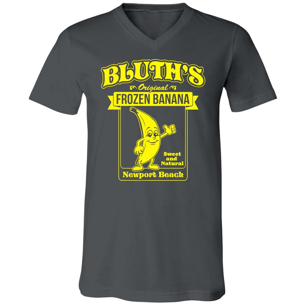 Unisex V-Neck T-Shirt - 2RHSCT7T - Asphalt - 12