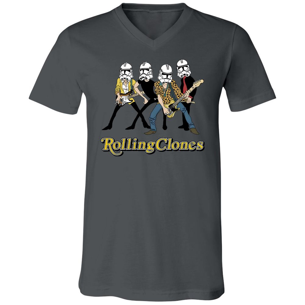 Unisex V-Neck T-Shirt - CZCS1VRM - Asphalt - 12