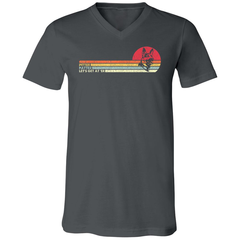 Unisex V-Neck T-Shirt - NK9V5LD3 - Asphalt - 12