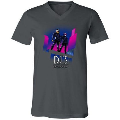Unisex V-Neck T-Shirt - 4XWQ2HG3 - Asphalt - 12