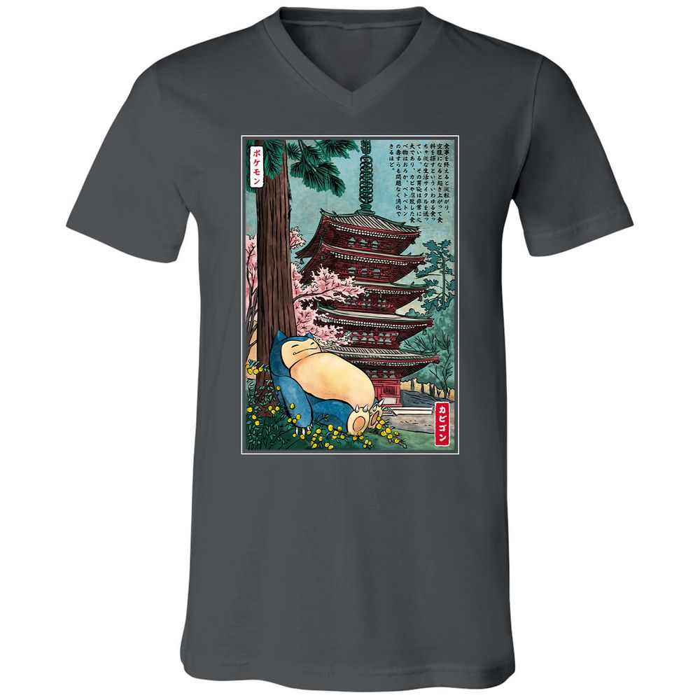 Unisex V-Neck T-Shirt - KY4D79SA - Asphalt - 12