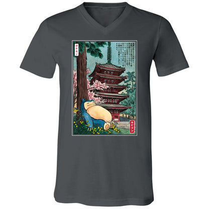 Unisex V-Neck T-Shirt - KY4D79SA - Asphalt - 12