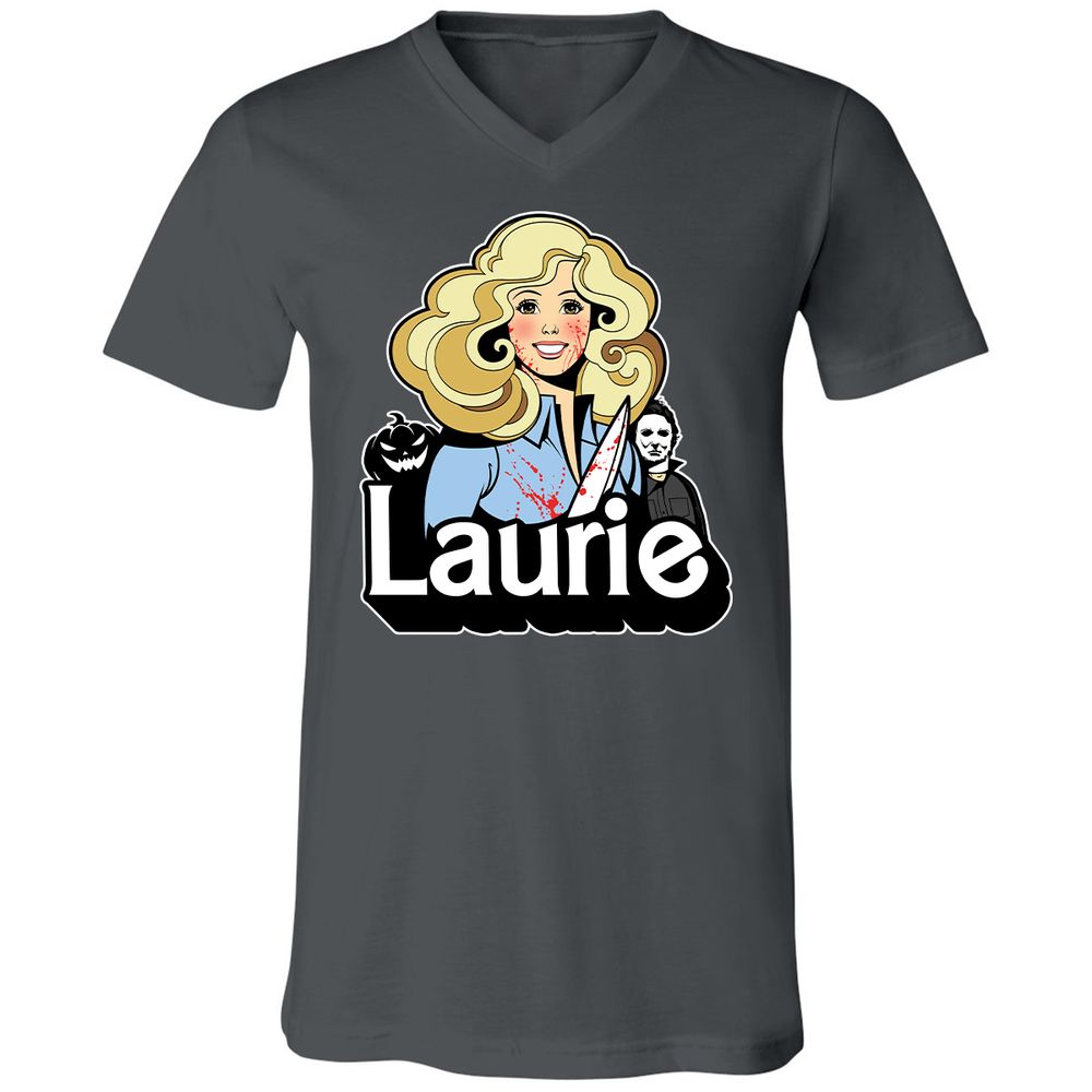 Unisex V-Neck T-Shirt - 766PA43V - Asphalt - 12