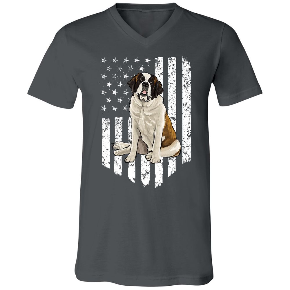 Unisex V-Neck T-Shirt - JVWBP7RT - Asphalt - 12
