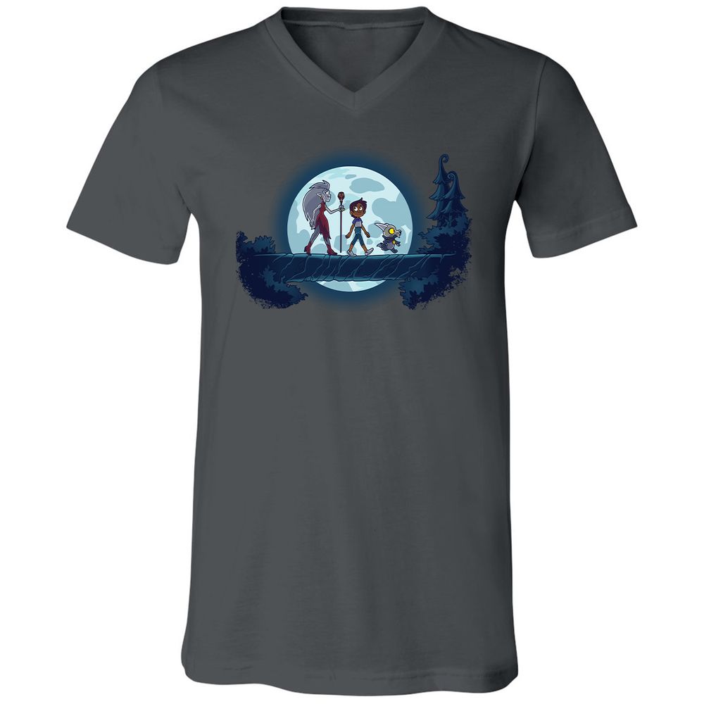 Unisex V-Neck T-Shirt - 18J8VYS6 - Asphalt - 12