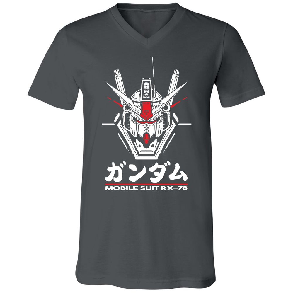 Unisex V-Neck T-Shirt - 4EFY2R3P - Asphalt - 12