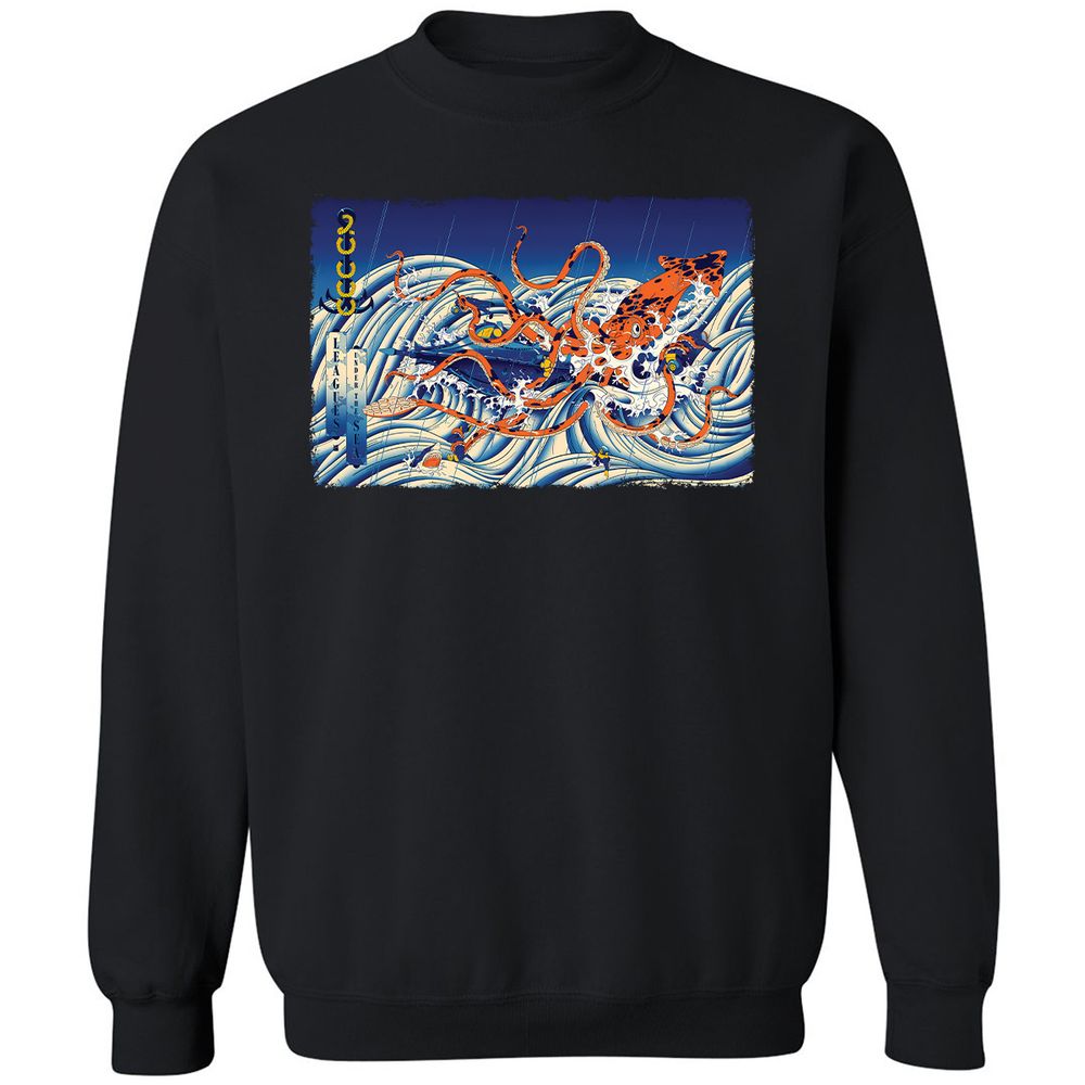 Classic Unisex Sweatshirt - B91HQZ55 - Black - 12