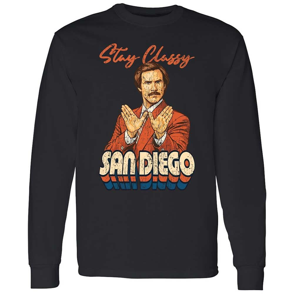 Long Sleeve T-Shirt - L2FTJ4X9 - Black - 12