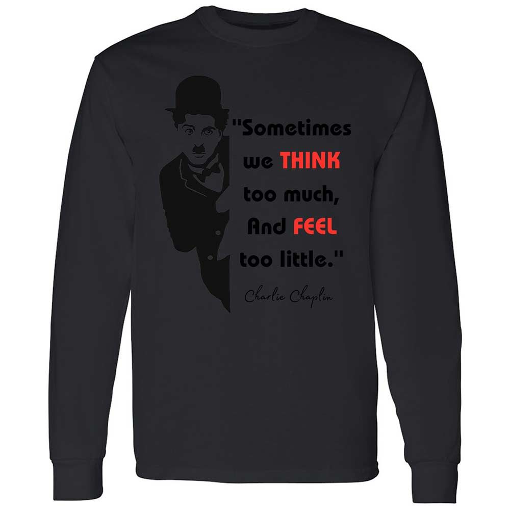 Sometimes we think too much - Black - 12