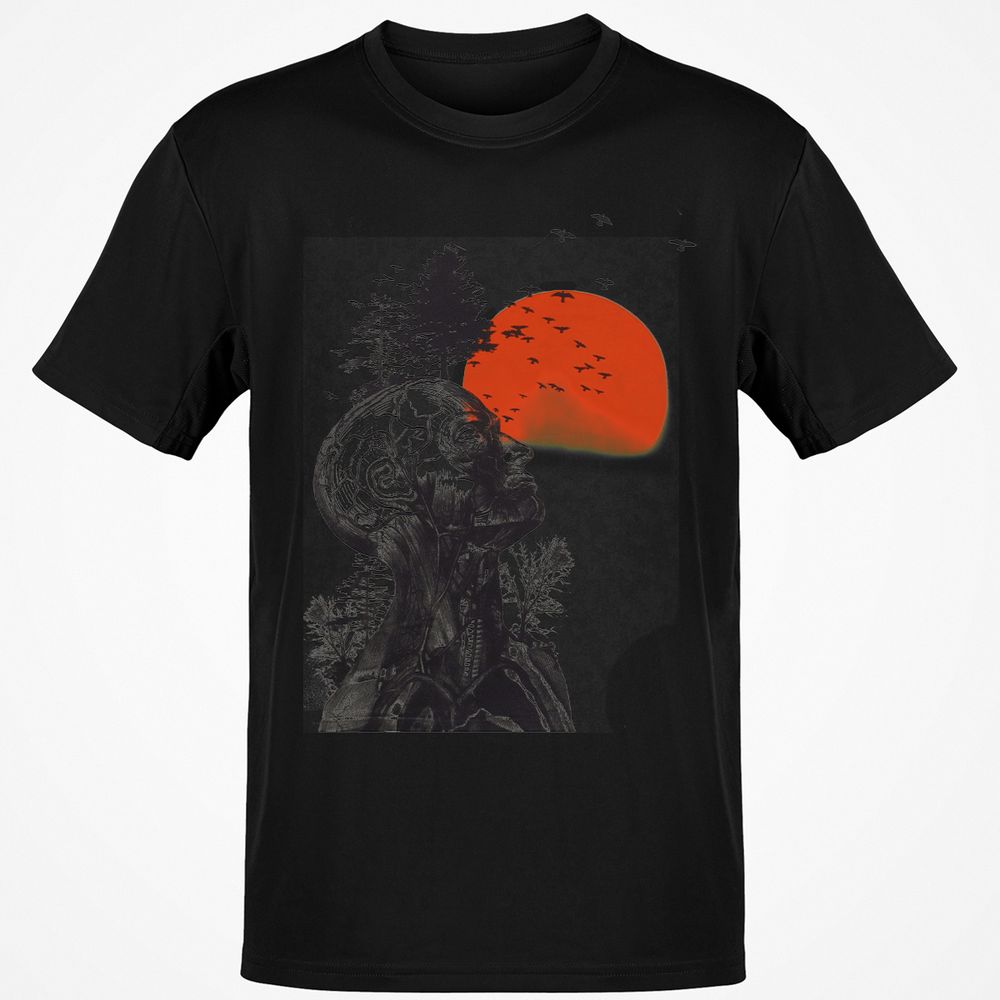 Classic Unisex T-Shirt - WZW1C5GD - Black - 12