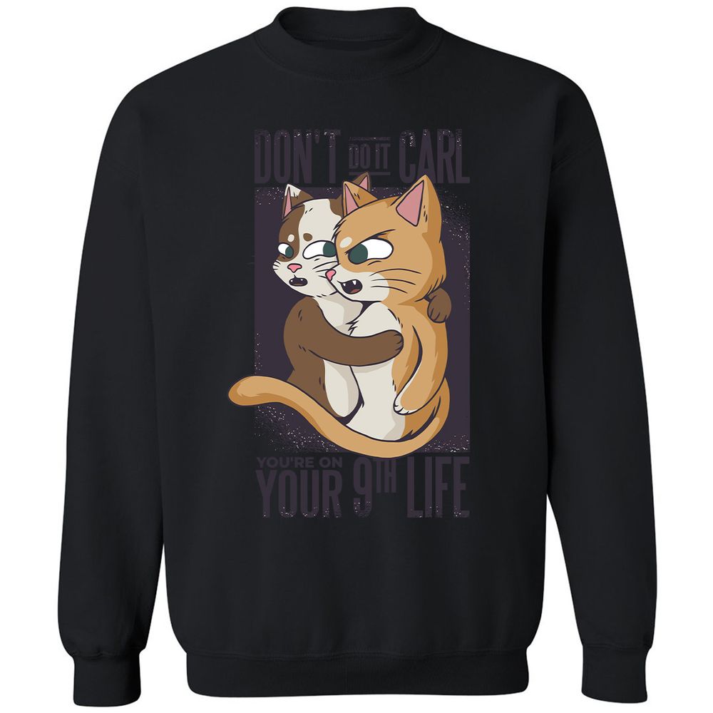 Classic Unisex Sweatshirt - SEQ3H96D - Black - 12