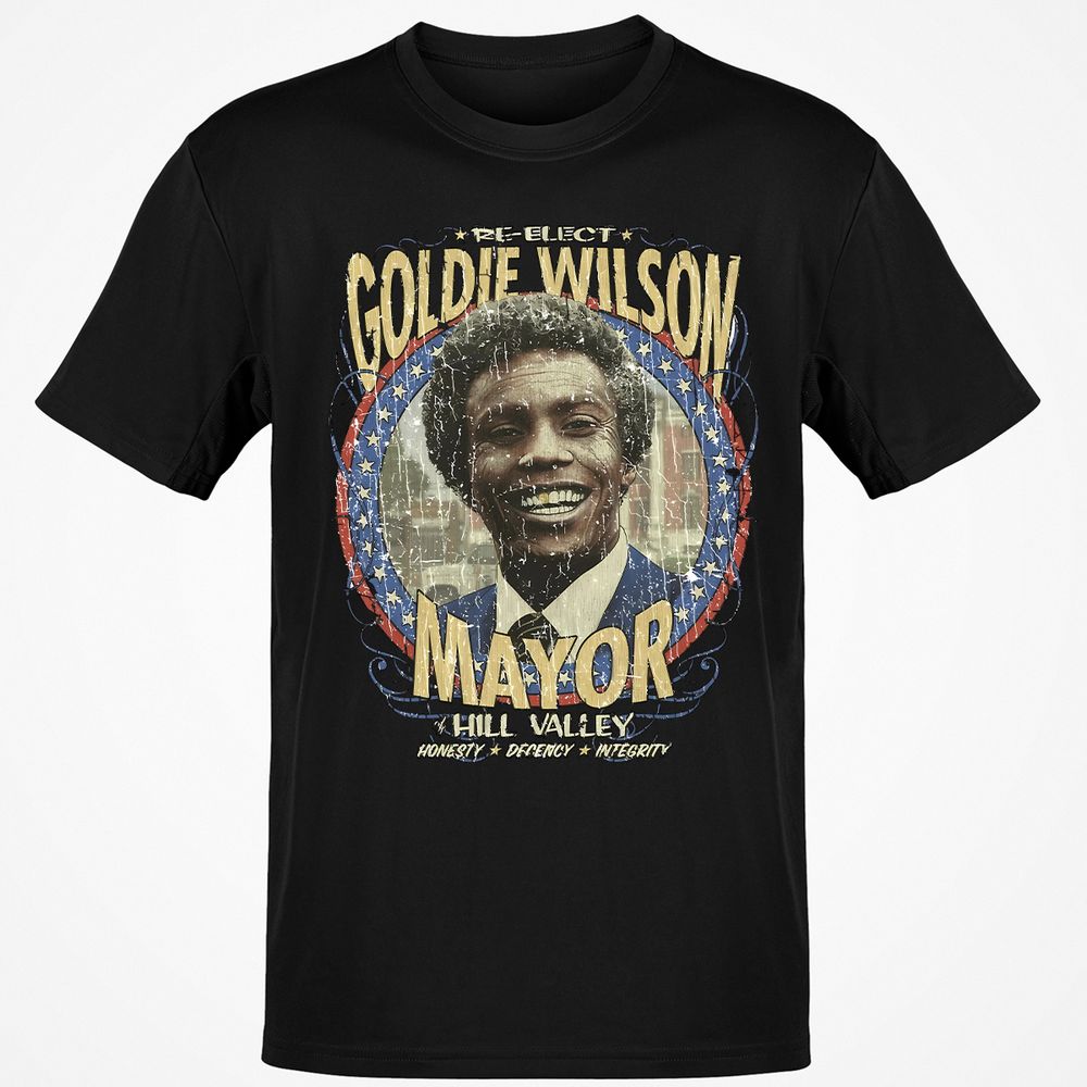 Re-Elect Mayor Goldie Wilson - Black - 12