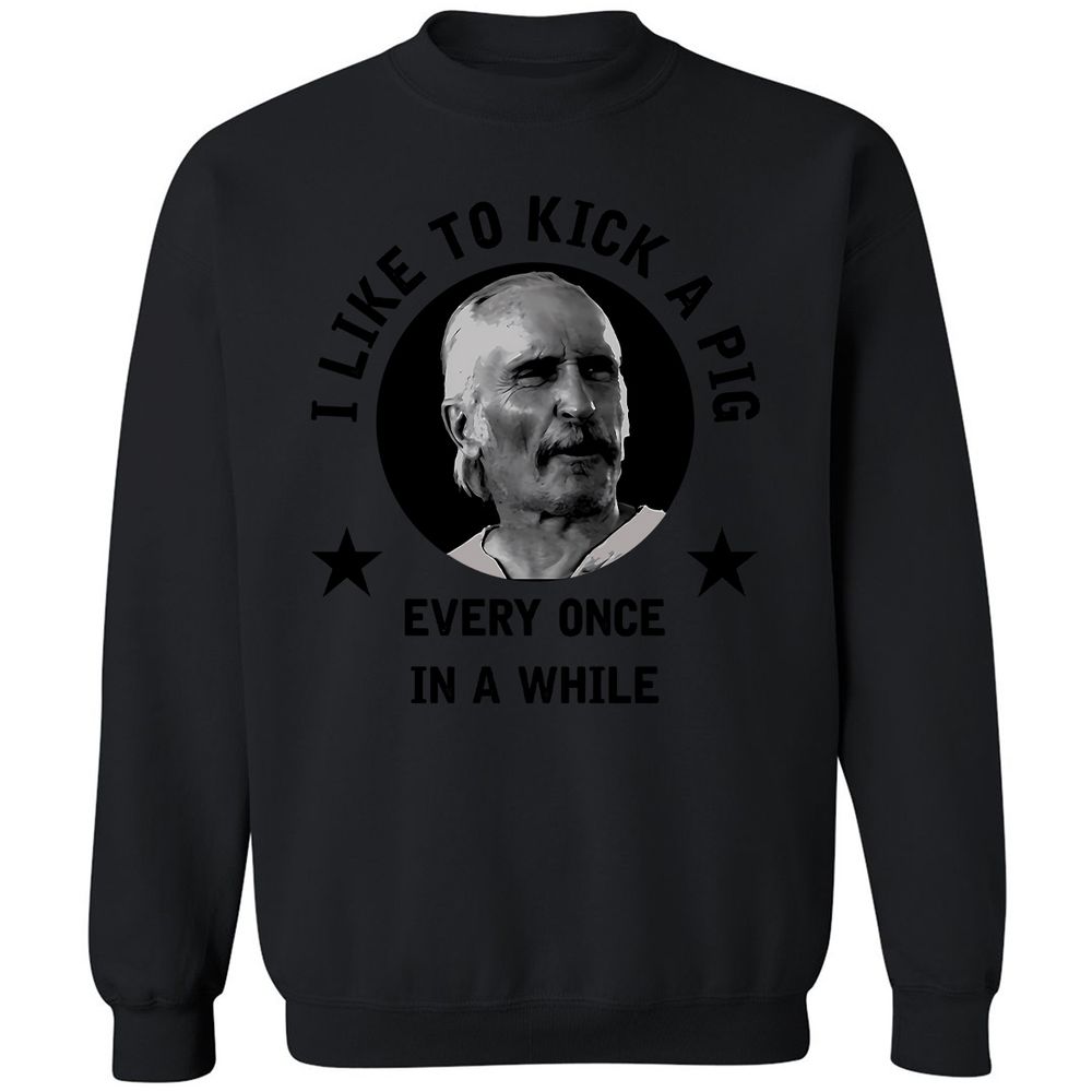 I like to kick a pig - Black - 12