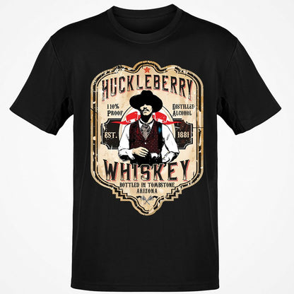 Huckleberry Whiskey Label - Black - 12