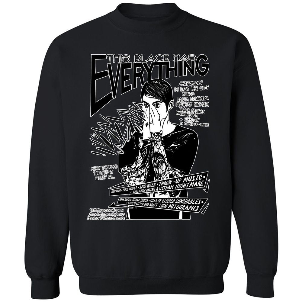 Classic Unisex Sweatshirt - E654B4ES - Black - 12